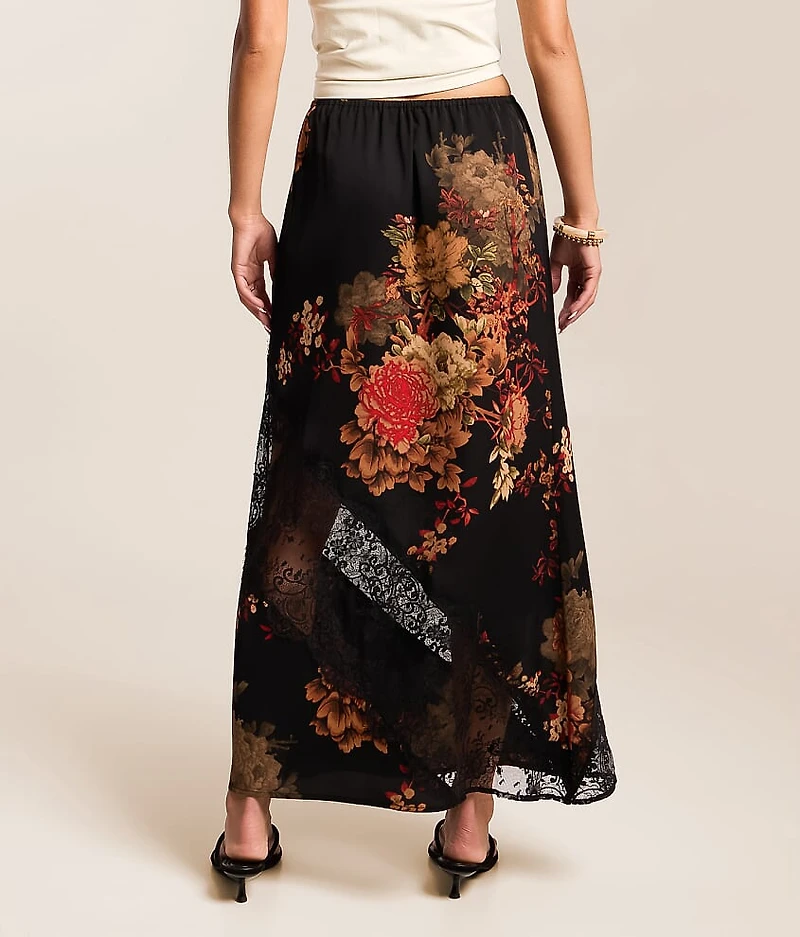 Floral Lace Maxi Skirt