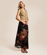 Floral Lace Maxi Skirt