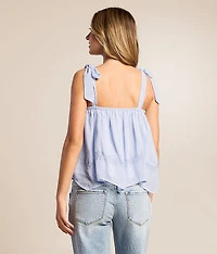 Textured Chiffon Tank Top