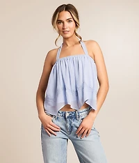 Textured Chiffon Tank Top