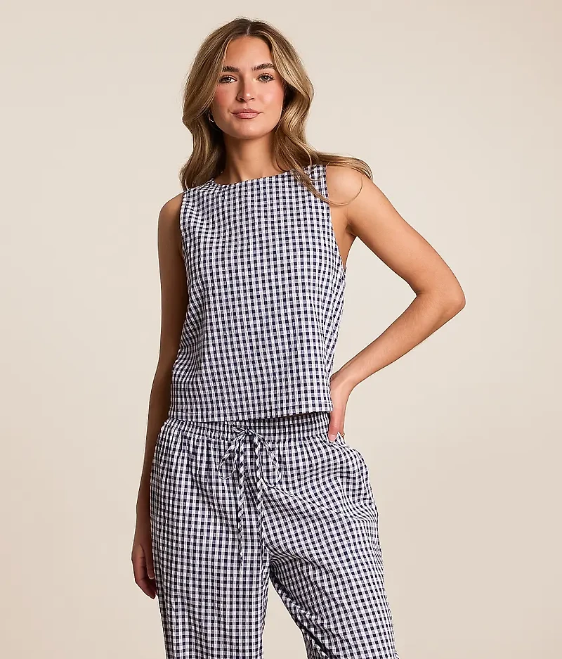 Gingham Tank Top