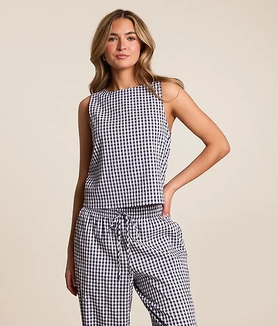 Gingham Tank Top