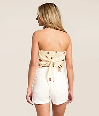 Satin Polka Dot Tube Top