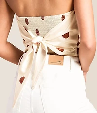 Satin Polka Dot Tube Top