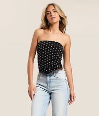 Polka Dot Hanky Tube Top