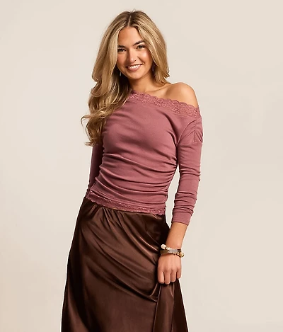 Lace Trim Top