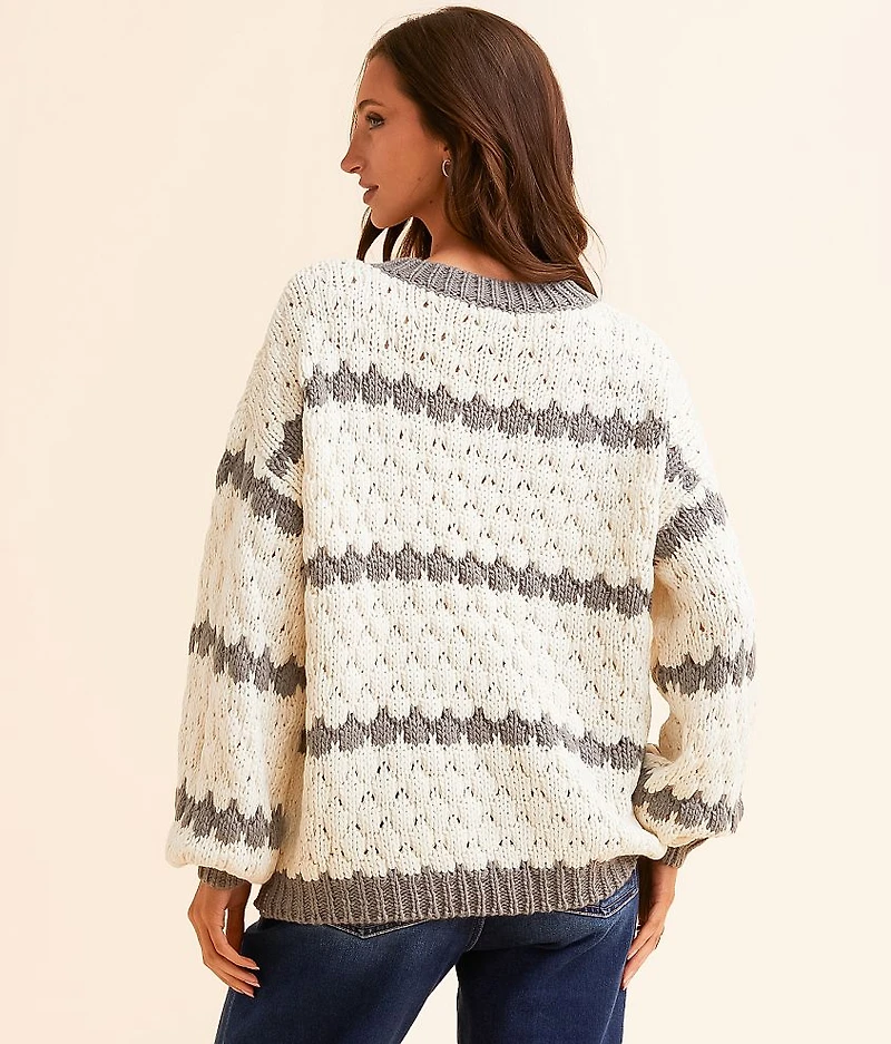 Bubble Striped Sweater