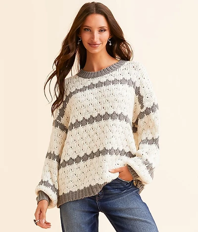 Bubble Striped Sweater
