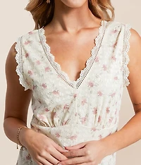 Floral Lace Tank Top