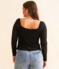 Front Tie Lace Top