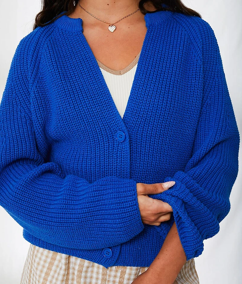 Sunny Cropped Cardigan Sweater