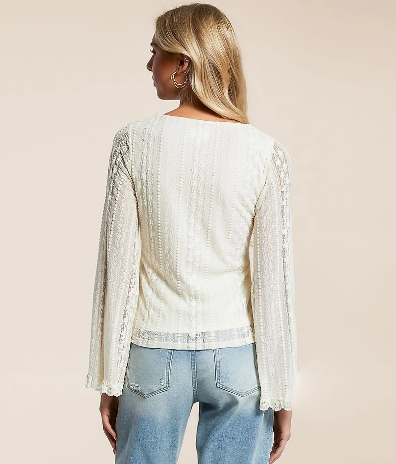 Cinch Tie Lace Top