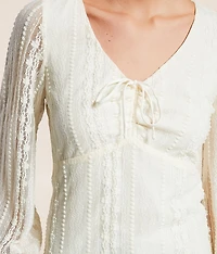 Cinch Tie Lace Top
