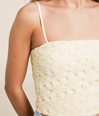 Floral Crochet Tube Top