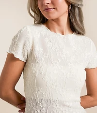 Floral Jacquard Top