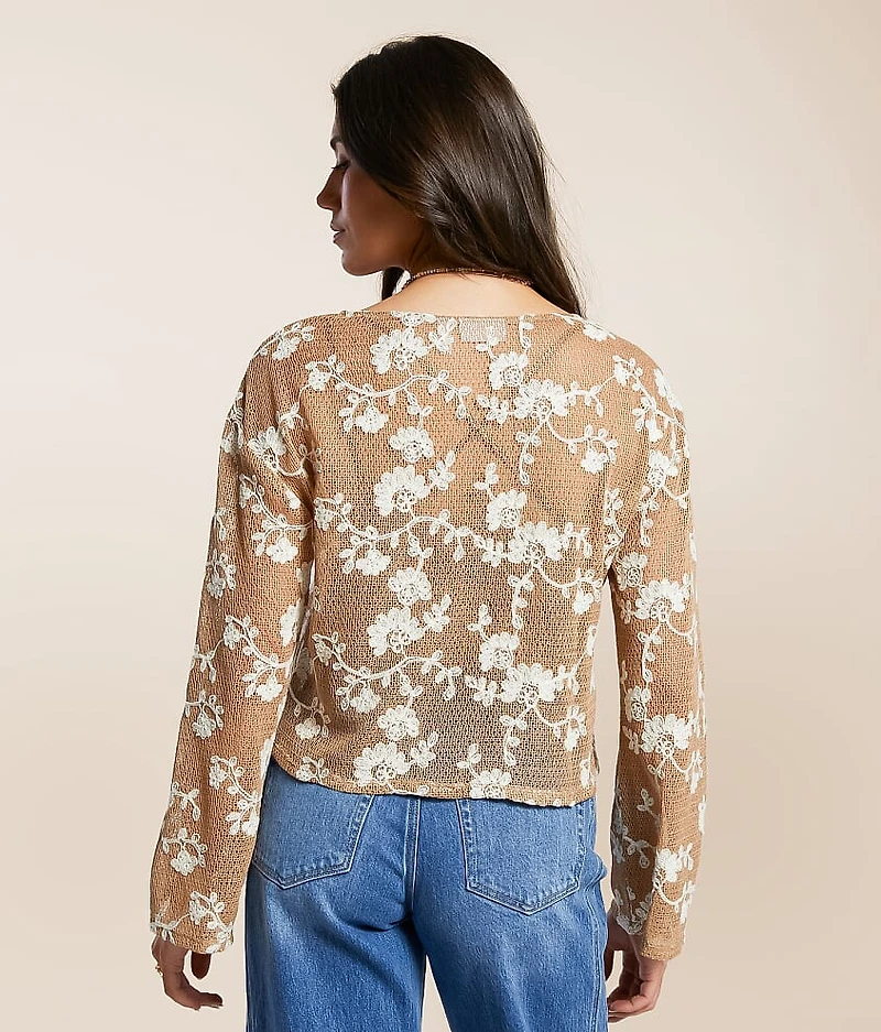 Floral Embroidered Top