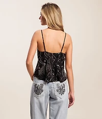 Floral Glitz Tank Top