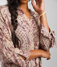 Woven Printed Top