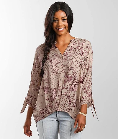 Woven Printed Top