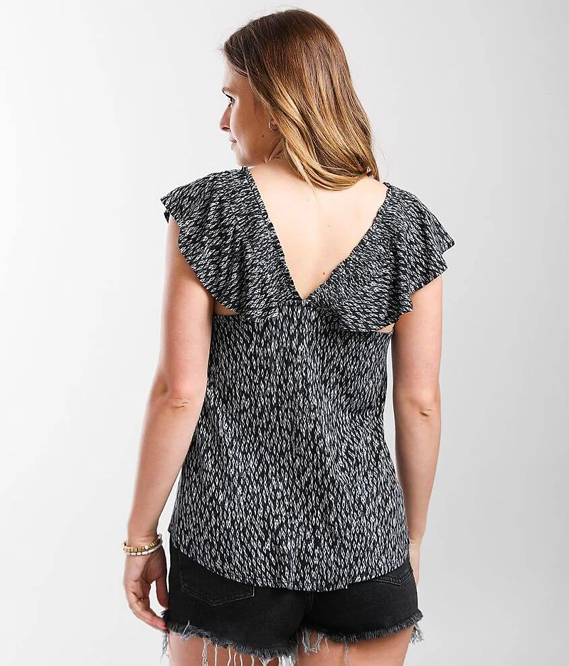 Geo Printed Top