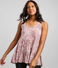 Tiered Babydoll Tank Top