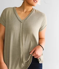 Raw Edge Flowy Top