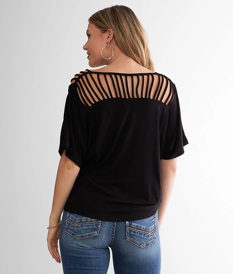Strappy Surplice Top