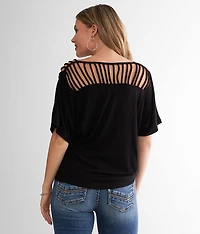 Strappy Surplice Top