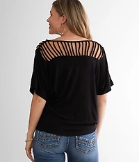 Strappy Surplice Top