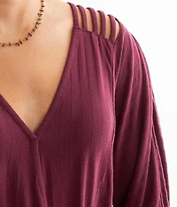Strappy Surplice Top