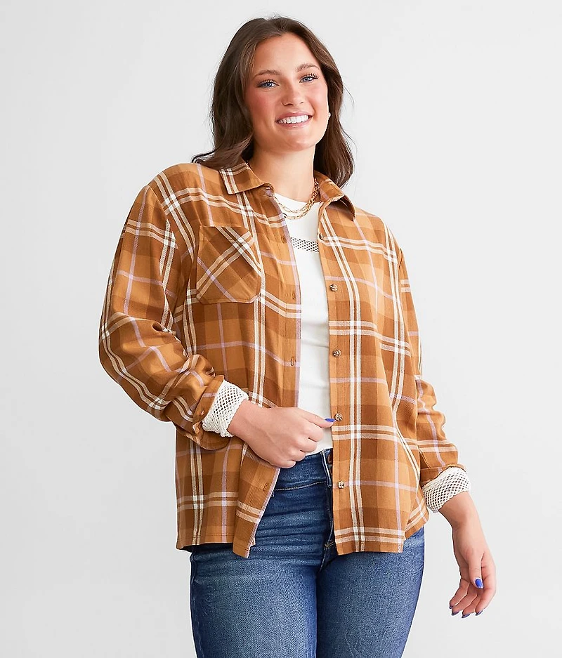 Skeletons Flannel Boyfriend Shirt