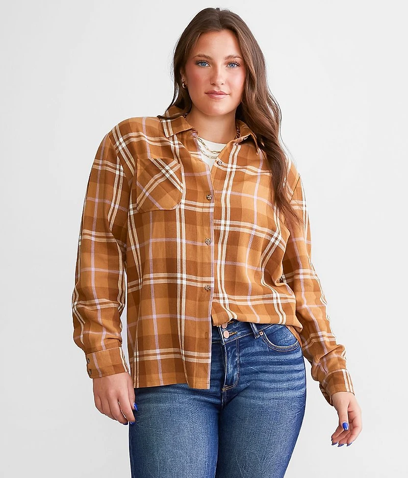Skeletons Flannel Boyfriend Shirt