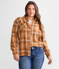 Skeletons Flannel Boyfriend Shirt
