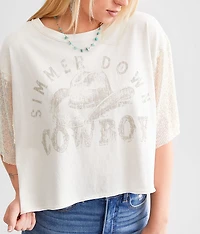 Simmer Down Cowboy Cropped T-Shirt