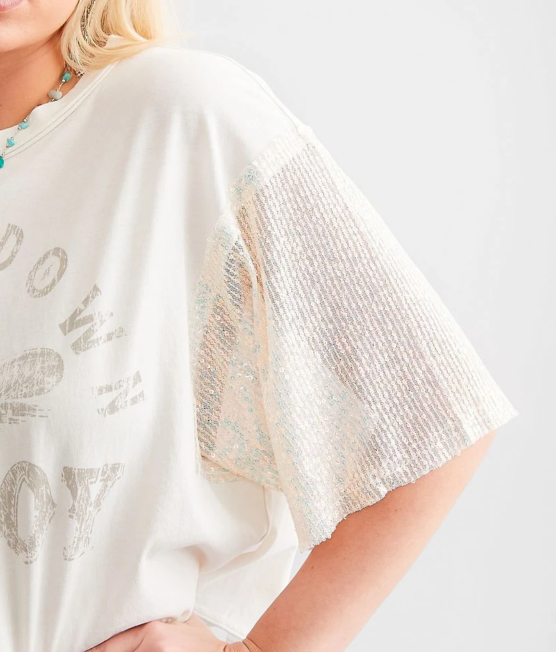Simmer Down Cowboy Cropped T-Shirt