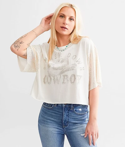 Simmer Down Cowboy Cropped T-Shirt