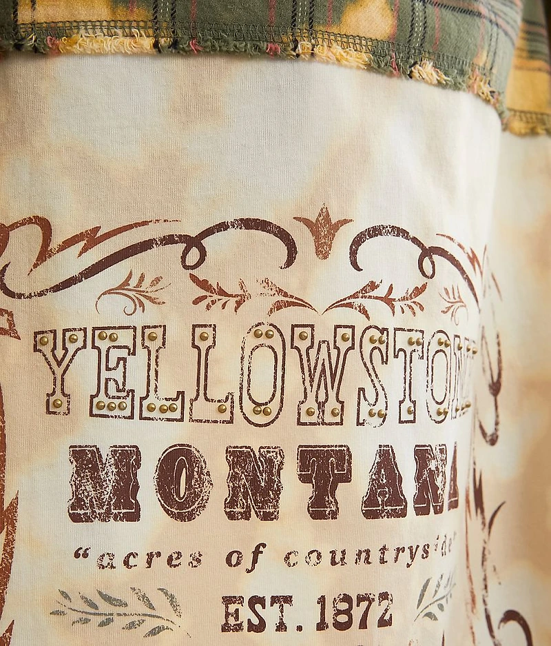 Yellowstone Montana Plaid Boyfriend Shirt