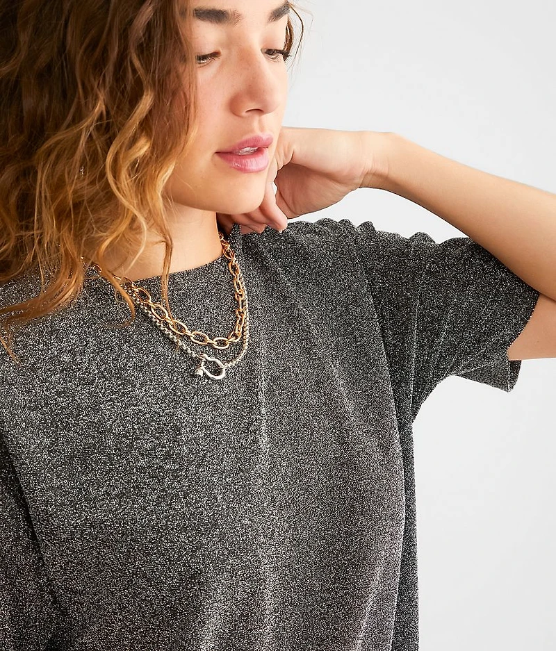 Lurex Oversized Top