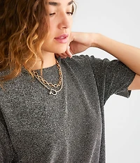 Lurex Oversized Top