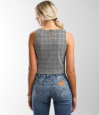 Houndstooth Tank Top
