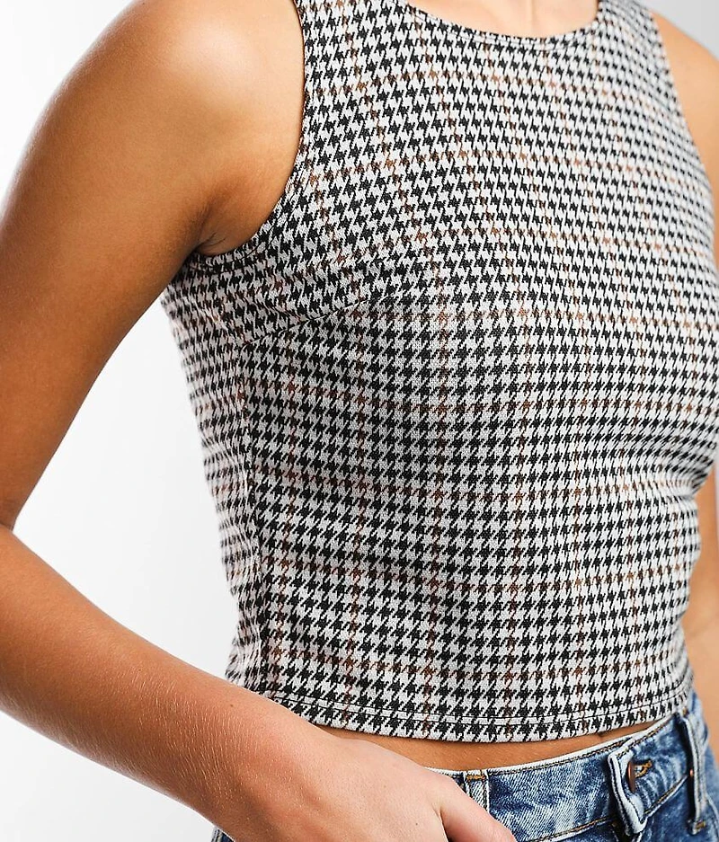 Houndstooth Tank Top