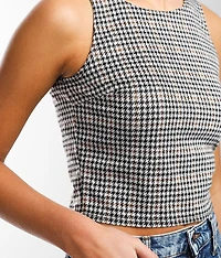 Houndstooth Tank Top