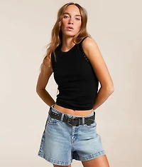 Cut-Out Studded Tank Top