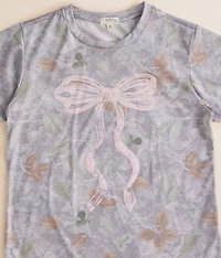 Girls - Camo Bow T-Shirt