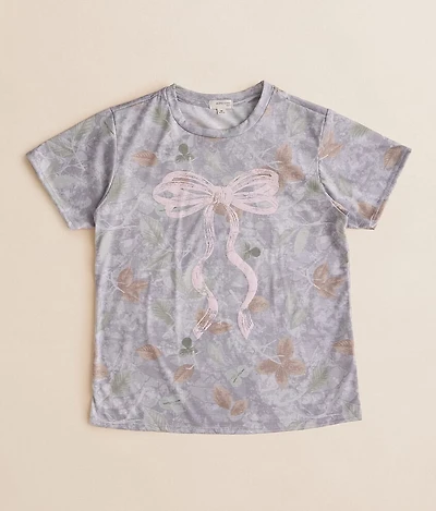 Girls - Camo Bow T-Shirt