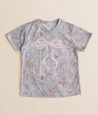 Girls - Camo Bow T-Shirt