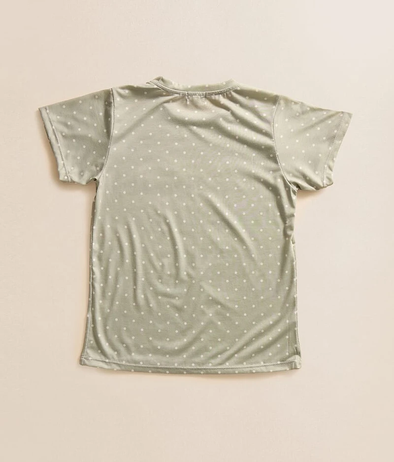 Girls - Polka Dot Bow T-Shirt