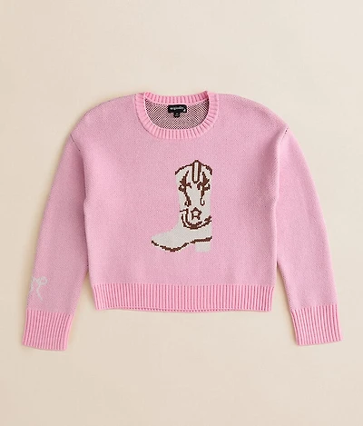 Girls - Cowgirl Boot Sweater