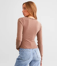 Exposed Seam Top