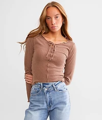Exposed Seam Top